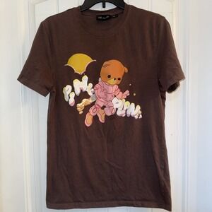Urban Outfitters Pink Planet Graphic T Shirt Sweat$ Cocoa Bear Astronaut Size L